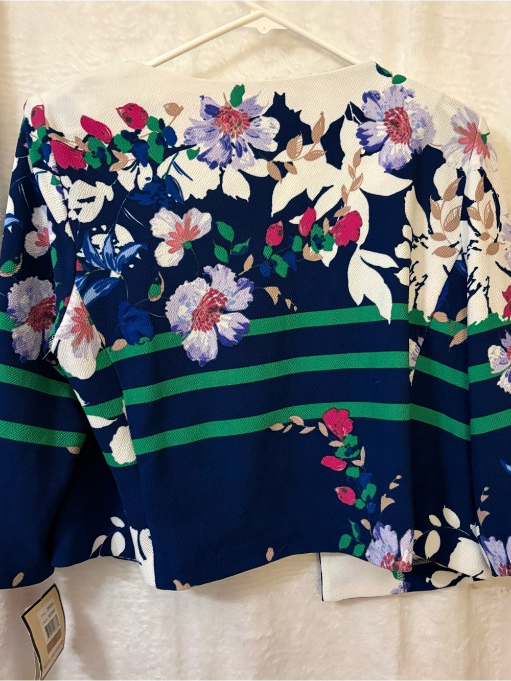 Maya Brooke Floral  Woman’s Cropped Jacket Size 12 Reg NWT Dressy Blazer - Picture 3 of 4